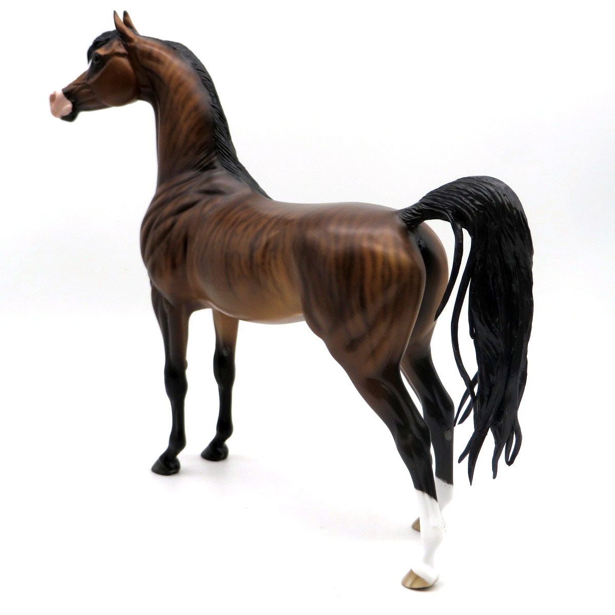 Valiant-OOAK Brindle Arabian Painted by Sheryl Leisure 6/13/22