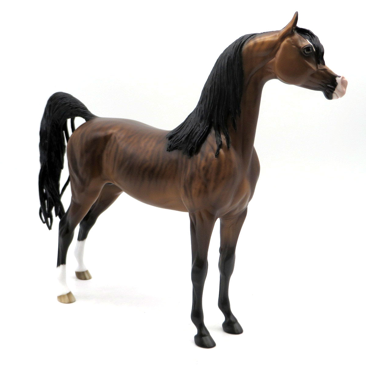 Valiant-OOAK Brindle Arabian Painted by Sheryl Leisure 6/13/22