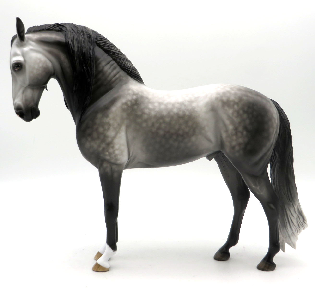 Ko ko Pop-OOAK Dapple Grey Andalusian Painted by Sheryl Leisure 6/13/22