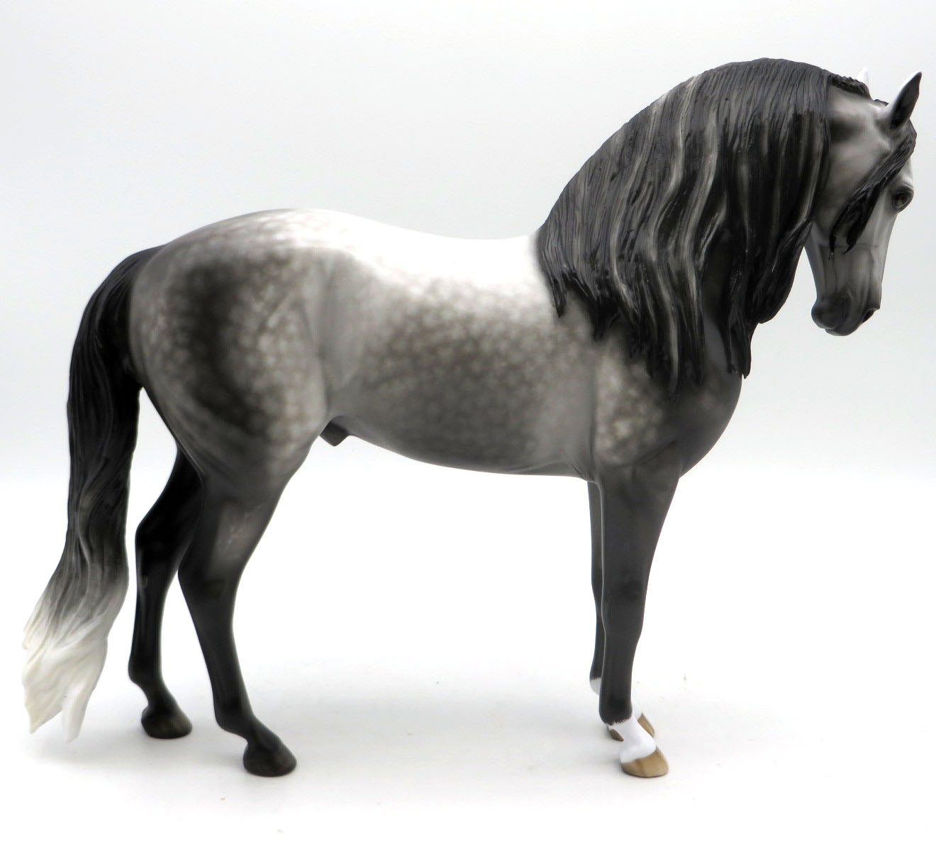 Ko ko Pop-OOAK Dapple Grey Andalusian Painted by Sheryl Leisure 6/13/22
