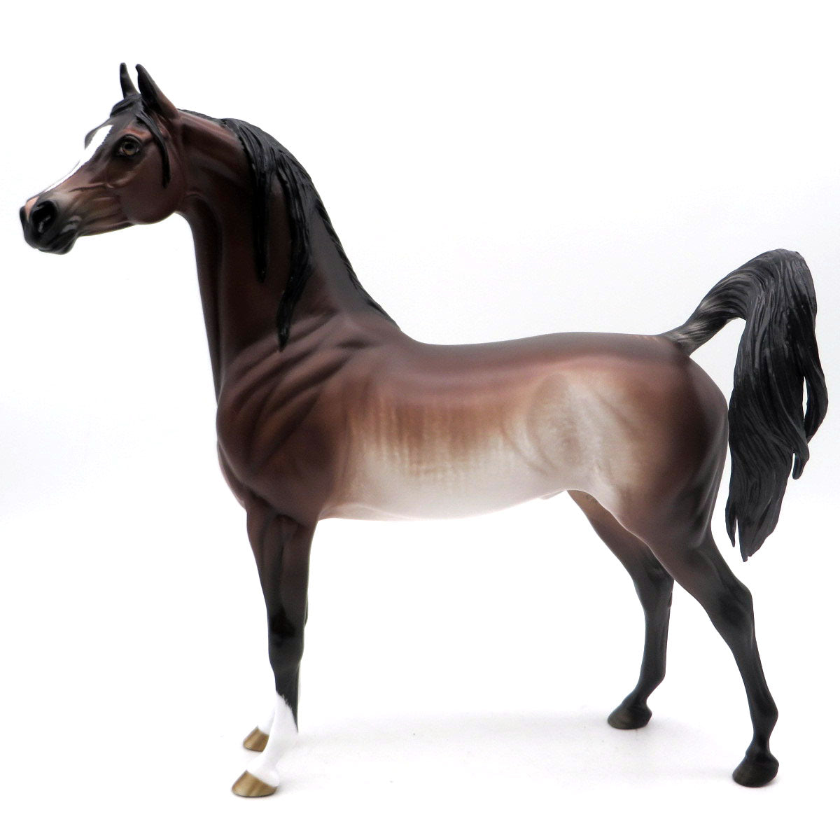 Papa Oom Mow Mow-OOAK Bay Rabicano Arabian Painted by Sheryl Leisure 6/13/22