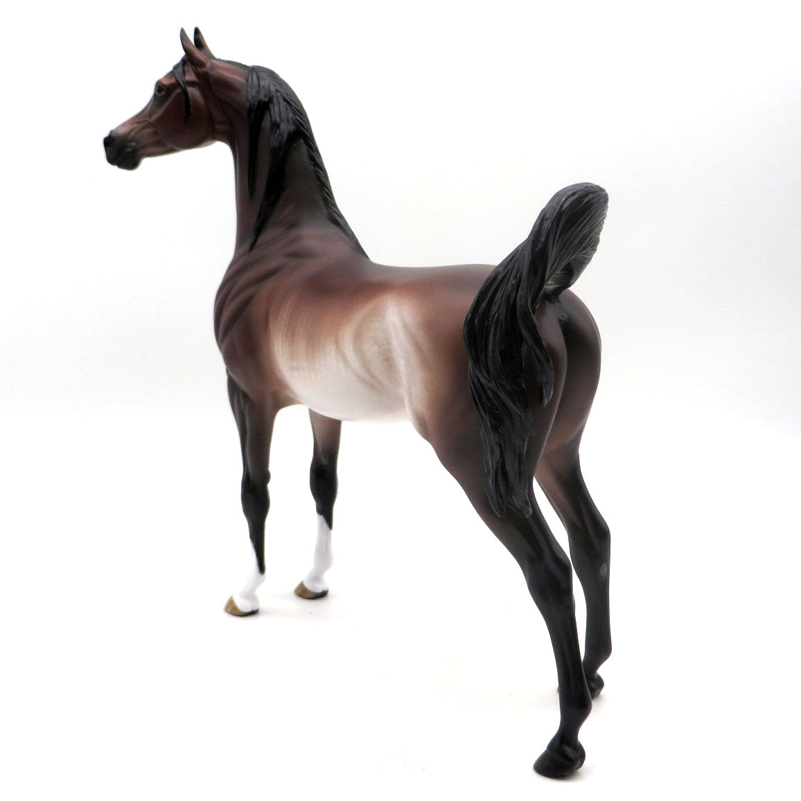 Papa Oom Mow Mow-OOAK Bay Rabicano Arabian Painted by Sheryl Leisure 6/13/22