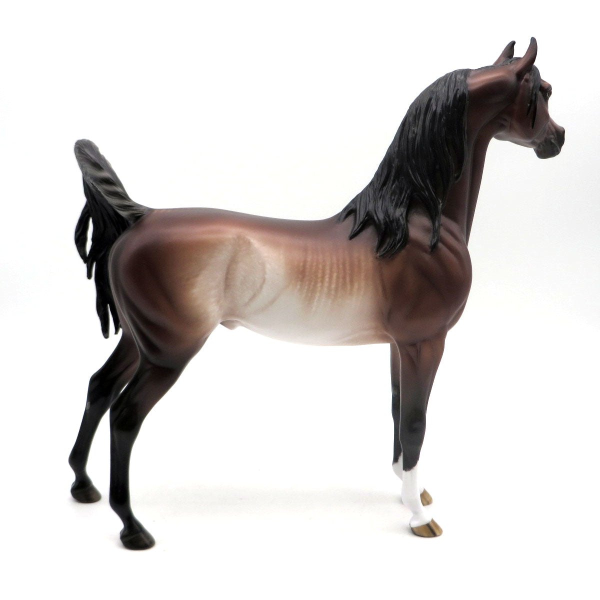 Papa Oom Mow Mow-OOAK Bay Rabicano Arabian Painted by Sheryl Leisure 6/13/22