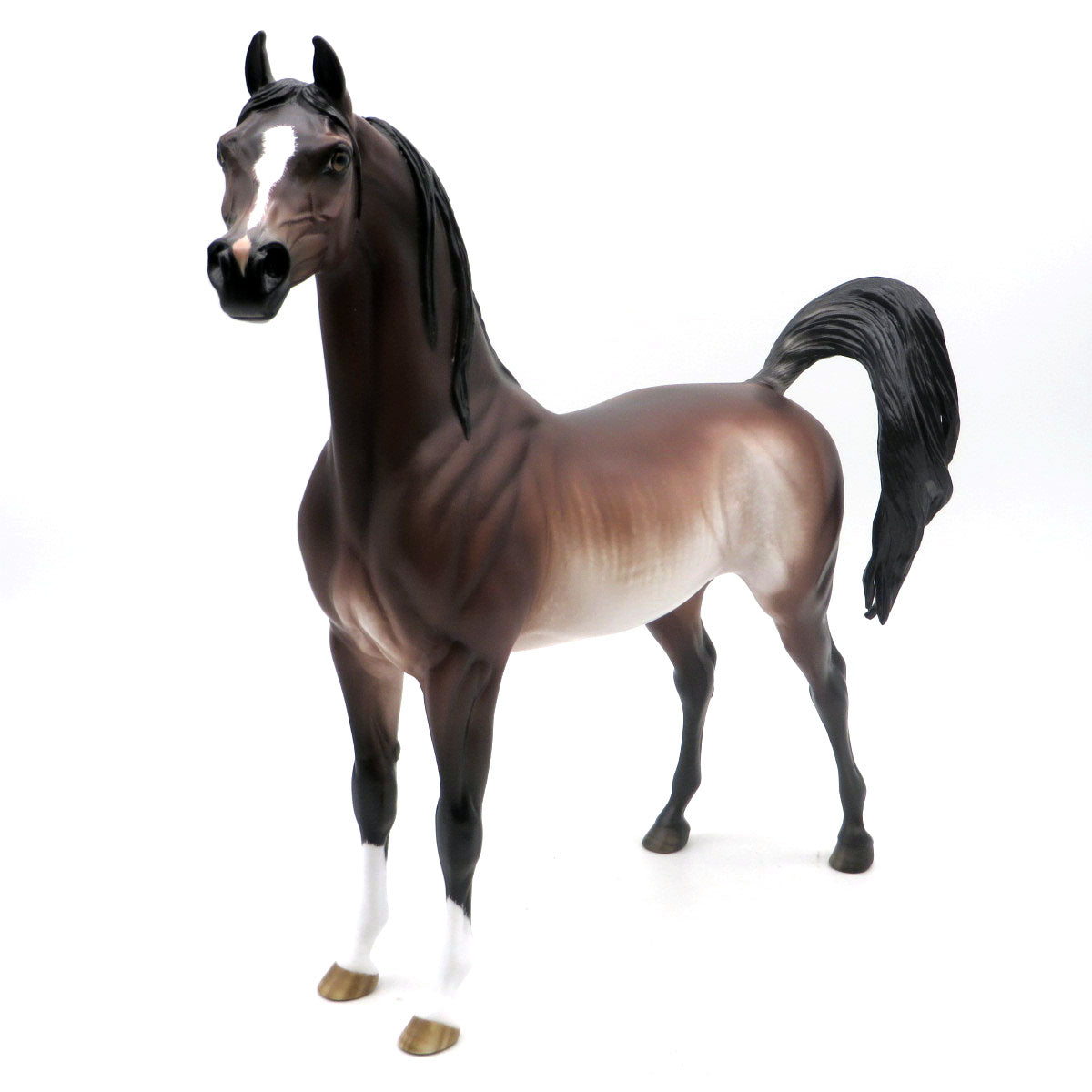 Papa Oom Mow Mow-OOAK Bay Rabicano Arabian Painted by Sheryl Leisure 6/13/22