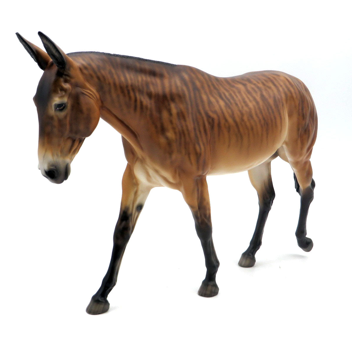 Sham A Lam A Ding Dong-OOAK Brindle Mule Painted by Sheryl Leisure 6/13/22