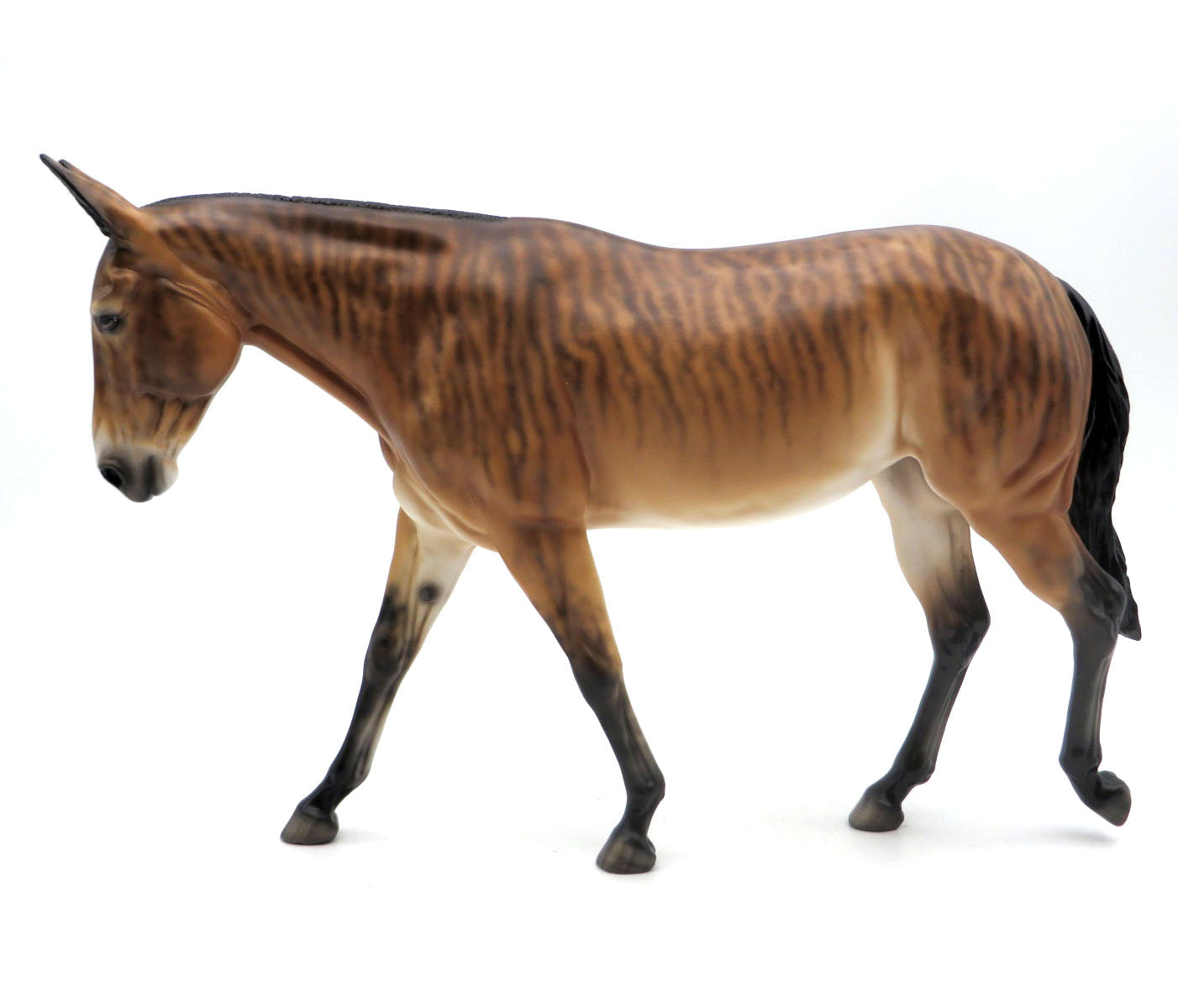 Sham A Lam A Ding Dong-OOAK Brindle Mule Painted by Sheryl Leisure 6/13/22