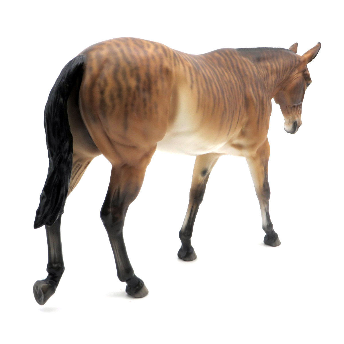 Sham A Lam A Ding Dong-OOAK Brindle Mule Painted by Sheryl Leisure 6/13/22