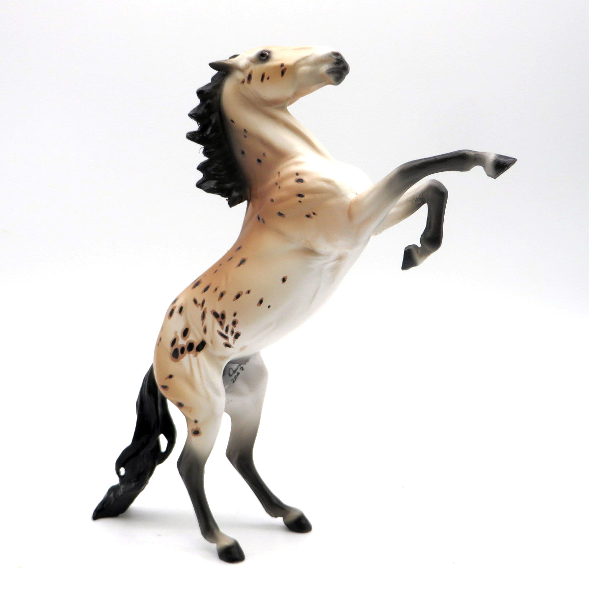 Red Tail 2 -OOAK Appaloosa Rearing Pebbles  EQ 22
