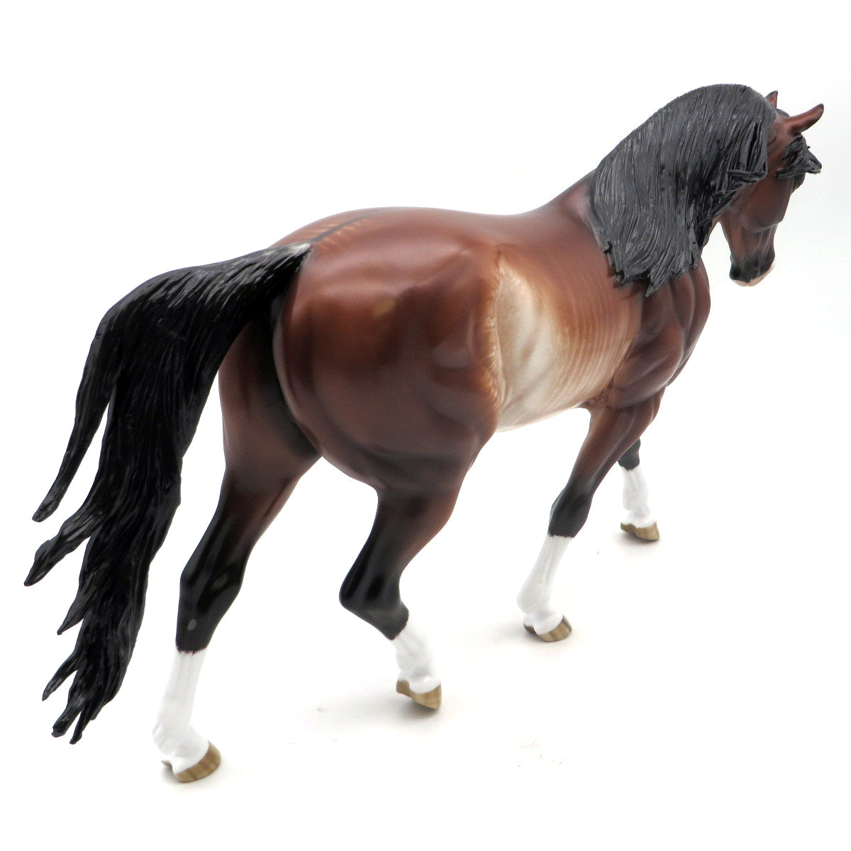 Cadwalader-OOAK Bay Rabicano Irish Drafter Painted by Sheryl Leisure   6/27/22