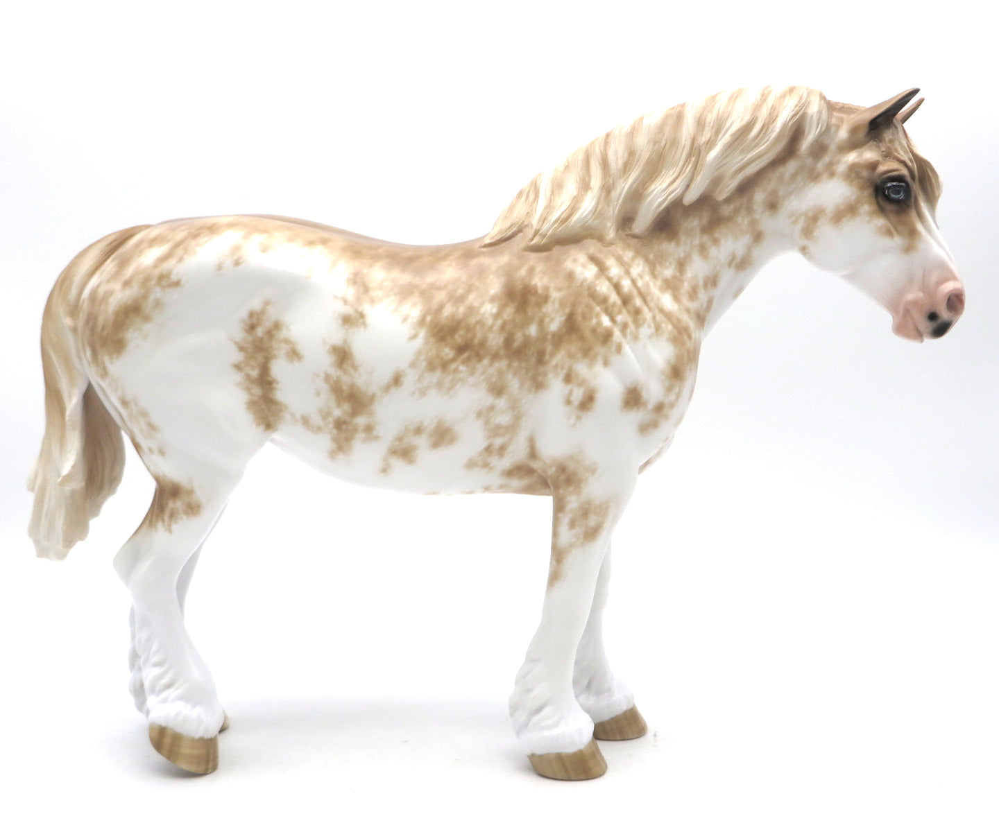 Isolde-OOAK Chestnut Sabino Drafter Painted by Sheryl Leisure   6/27/22