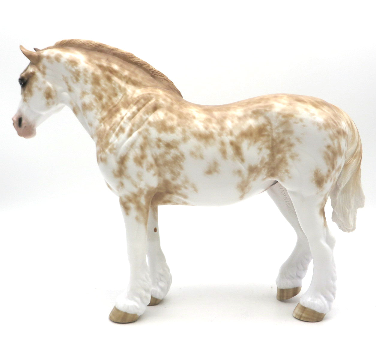 Isolde-OOAK Chestnut Sabino Drafter Painted by Sheryl Leisure   6/27/22