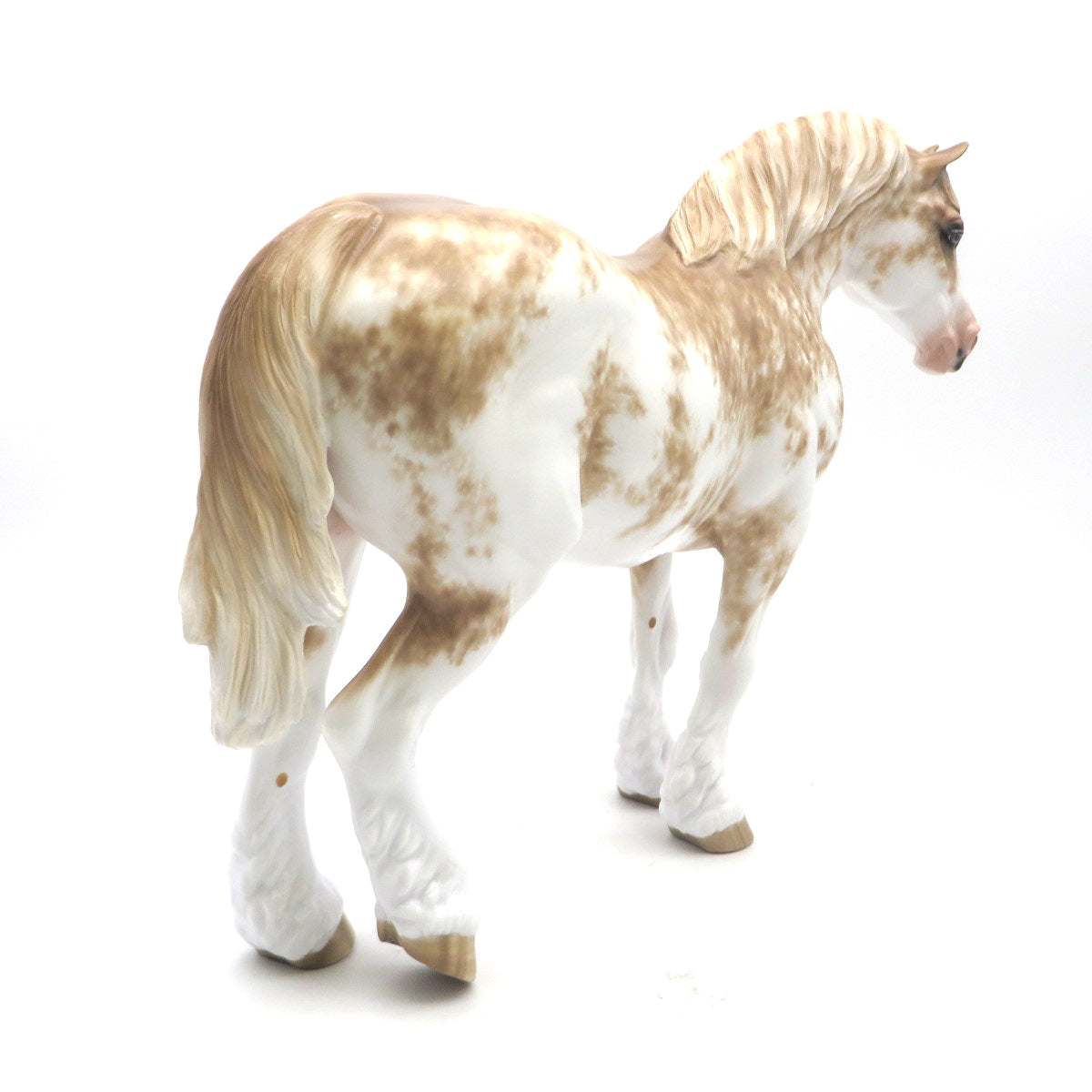 Isolde-OOAK Chestnut Sabino Drafter Painted by Sheryl Leisure   6/27/22