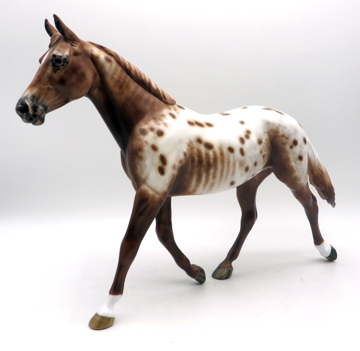 Abigail-OOAK Chestnut Appaloosa Palouse Painted by Sheryl Leisure   6/27/22