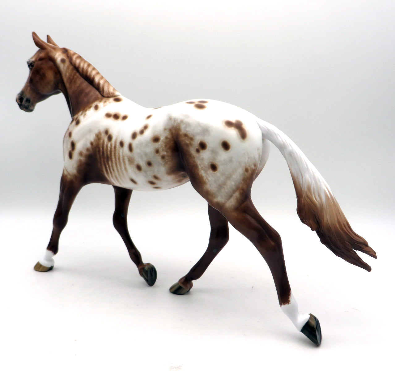 Abigail-OOAK Chestnut Appaloosa Palouse Painted by Sheryl Leisure   6/27/22