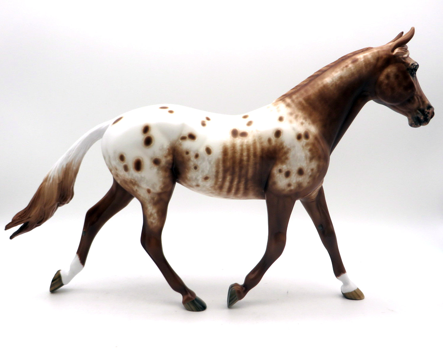 Abigail-OOAK Chestnut Appaloosa Palouse Painted by Sheryl Leisure   6/27/22
