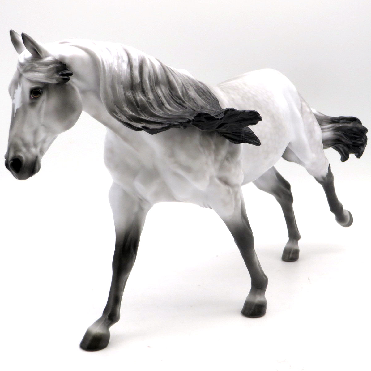 Ghost Pony-OOAK Dapple Grey Running Stock Horse  EQ 22