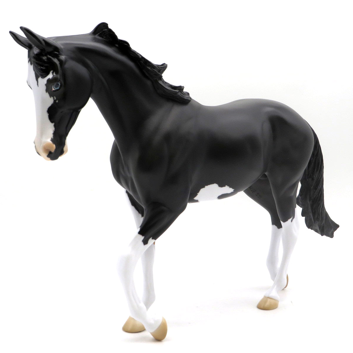 Abra-OOAK Black Thoroughbred  Painted by Jess Hamill EQ 22