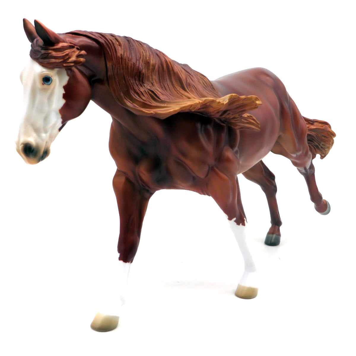 Kadabra-OOAK Chestnut Running Stock Horse Painted by Jess  EQ 22