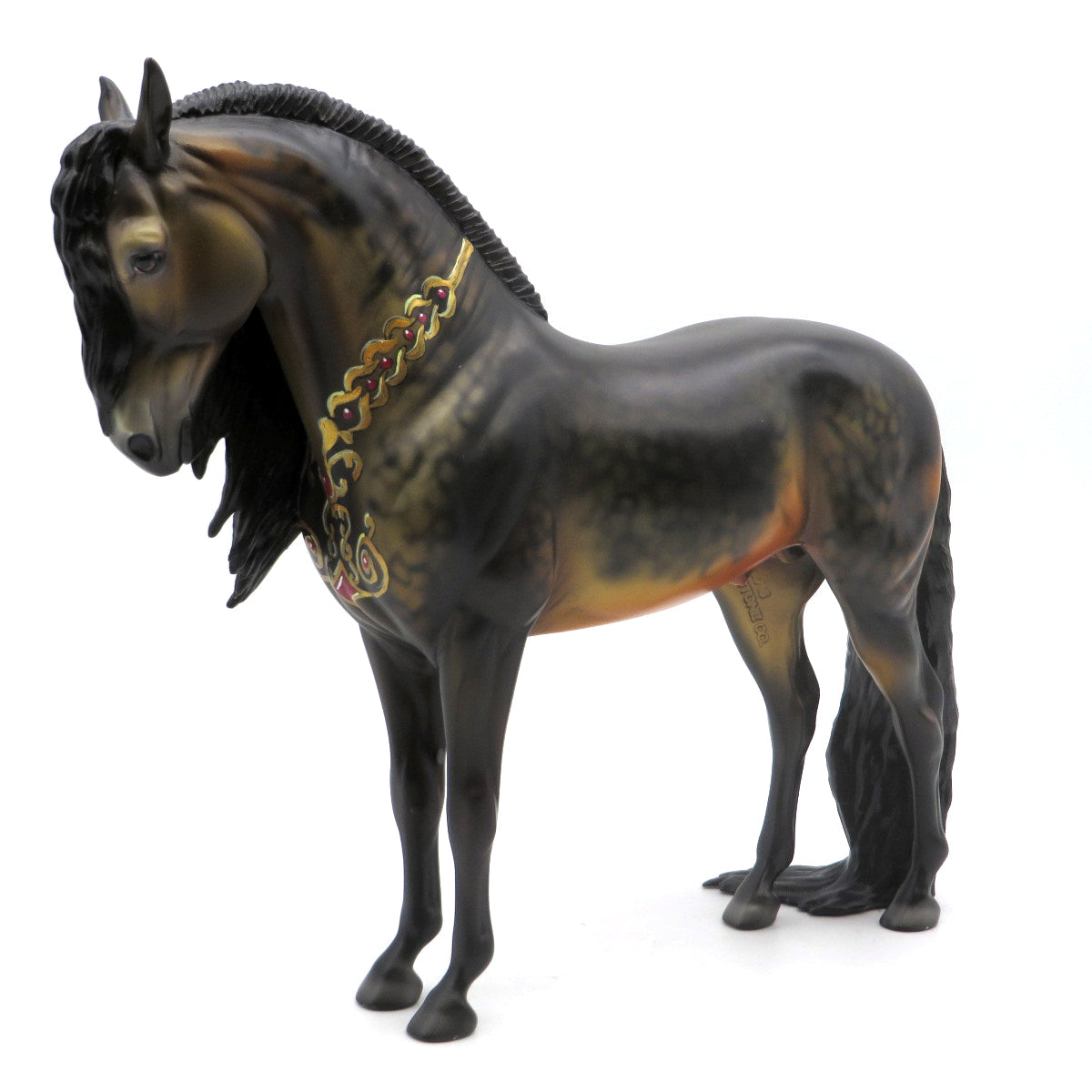 Aslan-OOAK Deco Buckskin Andalusian Painted by Dawn  EQ 22