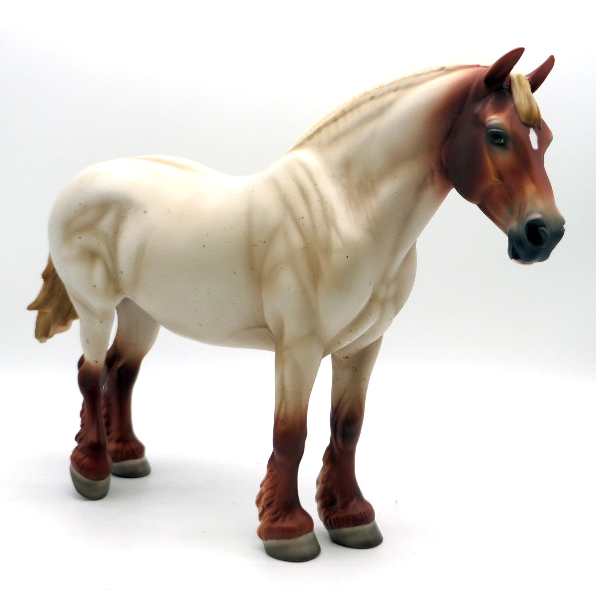 Vestave-OOAK Red Roan Heavy Draft Mare EQ 22