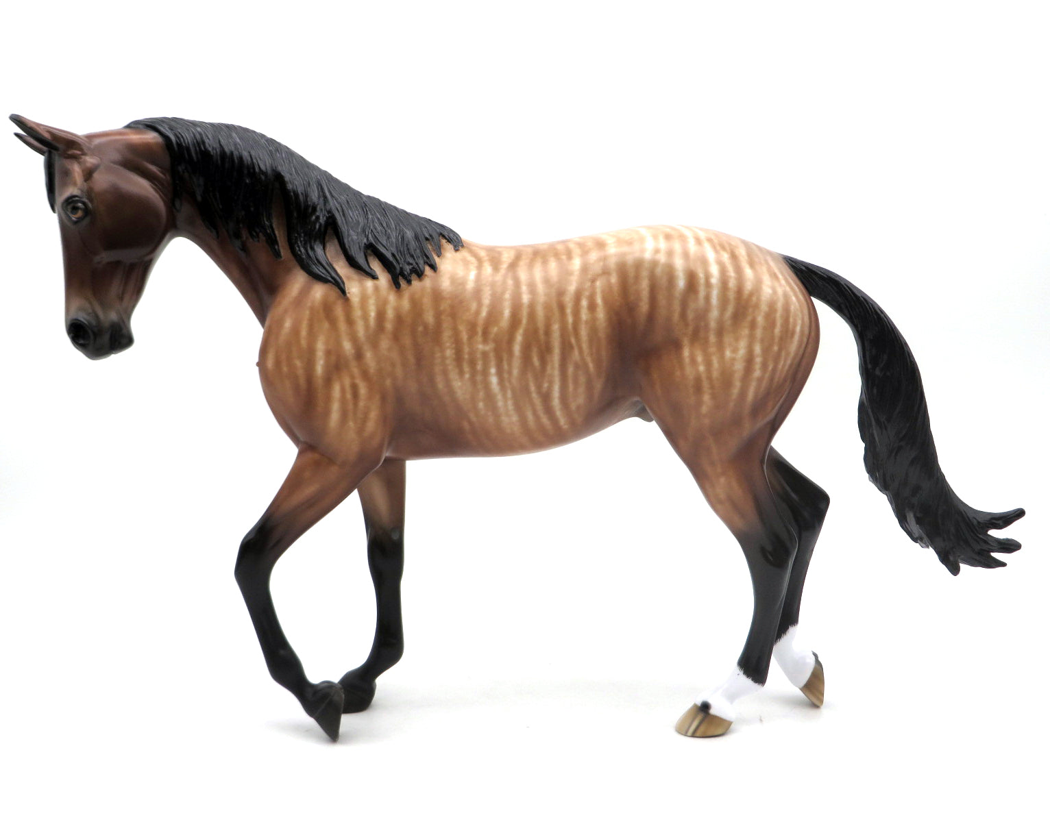 INTO DEEP-OOAK Brindle Thoroughbred  Painted by Sheryl Leisure 7/1/22