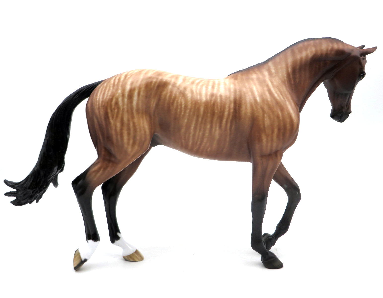 INTO DEEP-OOAK Brindle Thoroughbred  Painted by Sheryl Leisure 7/1/22