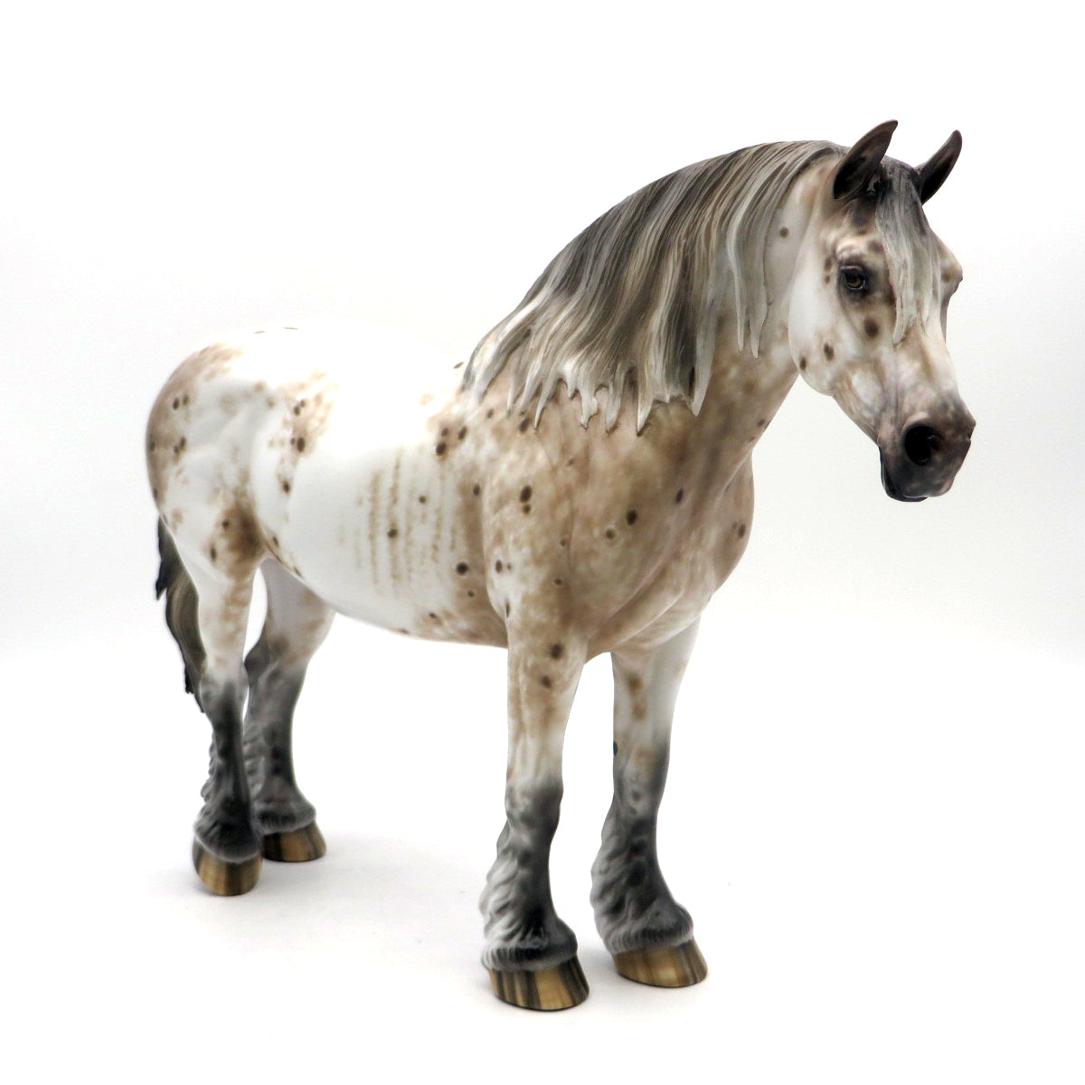 HOLD ON MY HEART-OOAK Loud Appaloosa Draft Painted by Sheryl Leisure 7/1/22