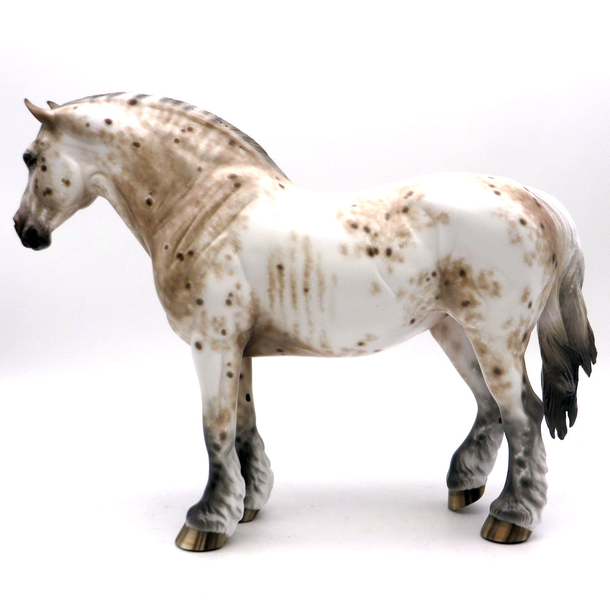 HOLD ON MY HEART-OOAK Loud Appaloosa Draft Painted by Sheryl Leisure 7/1/22