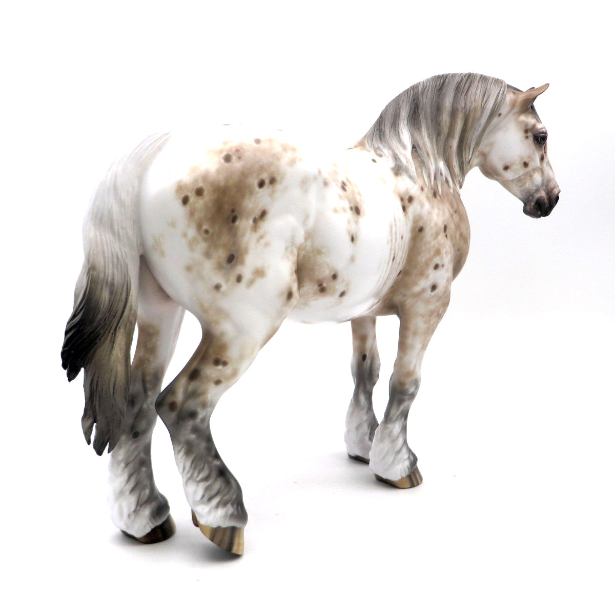 HOLD ON MY HEART-OOAK Loud Appaloosa Draft Painted by Sheryl Leisure 7/1/22