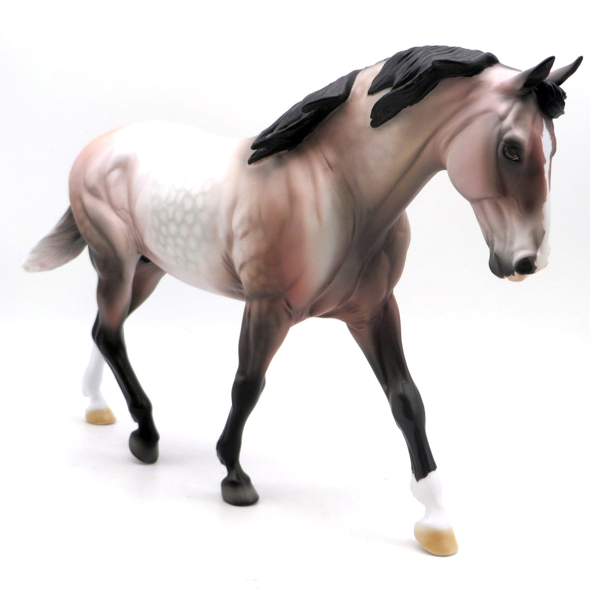 Orville-OOAK Dapple Bay going grey Painted by Dawn Quick EQ 22