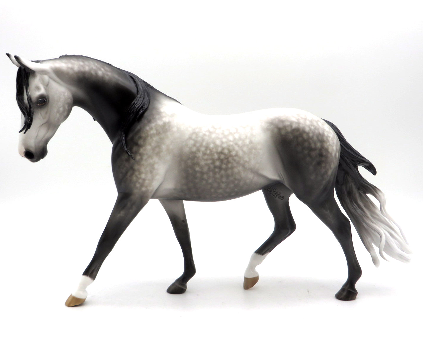 Moonlight Bay Dapple Grey Pony Painted by Sheryl Leisure 7/11/22