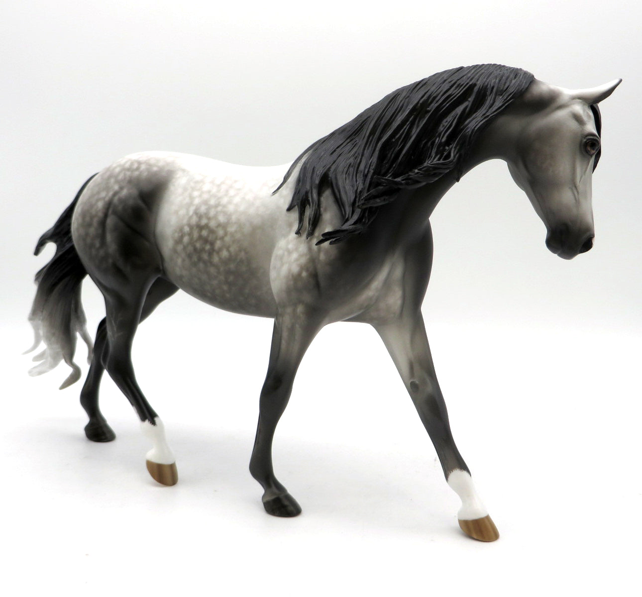 Moonlight Bay Dapple Grey Pony Painted by Sheryl Leisure 7/11/22
