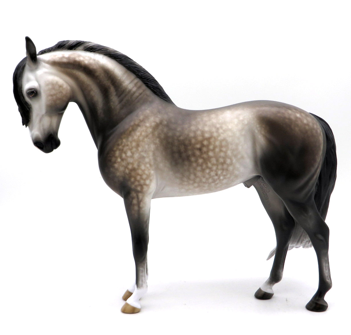 Teachers Pet-OOAK Bay going Grey Andalusian  Painted by Sheryl Leisure 7/11/22