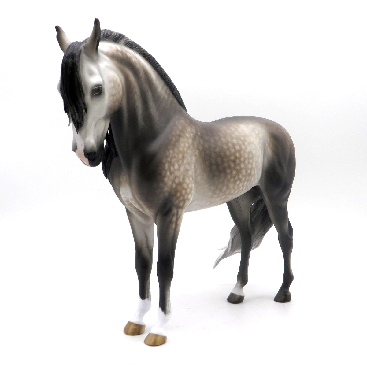 Teachers Pet-OOAK Bay going Grey Andalusian  Painted by Sheryl Leisure 7/11/22