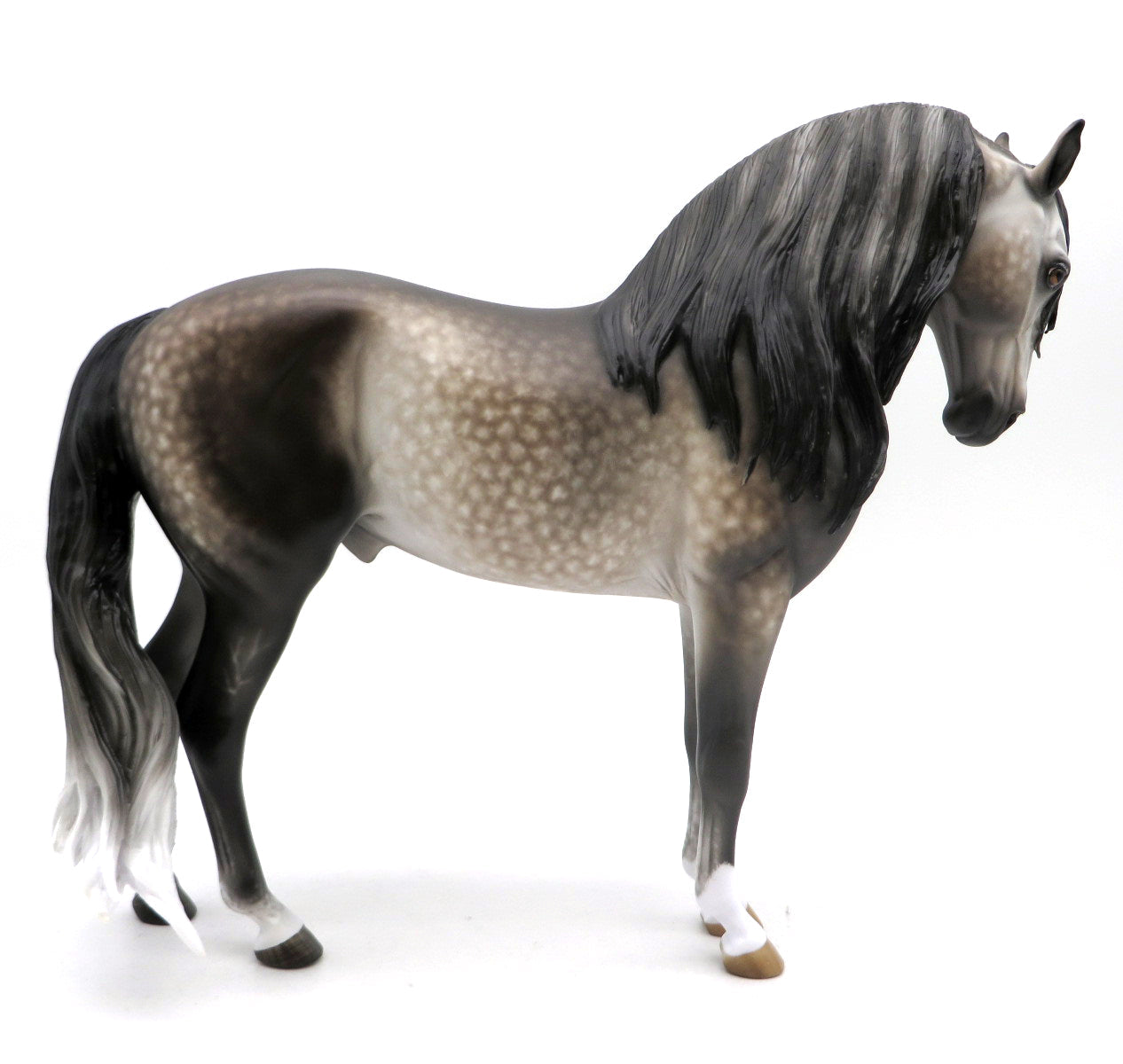 Teachers Pet-OOAK Bay going Grey Andalusian  Painted by Sheryl Leisure 7/11/22