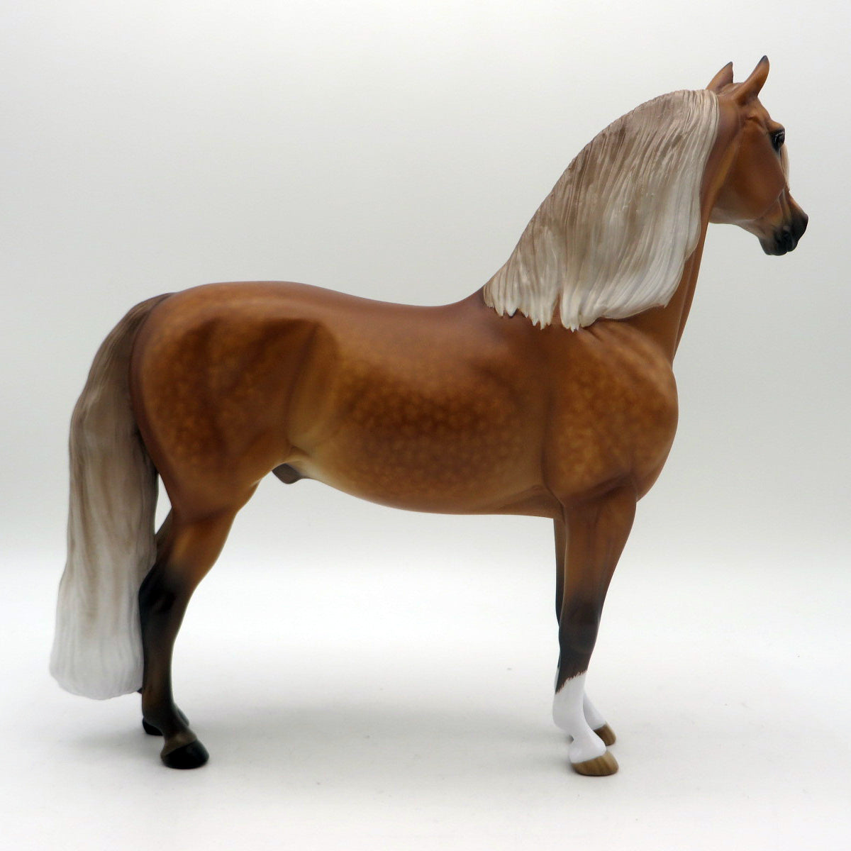 Lover Come Back-OOAK Dapple Silver Bay Morgan Painted by Sheryl Leisure 7/11/22