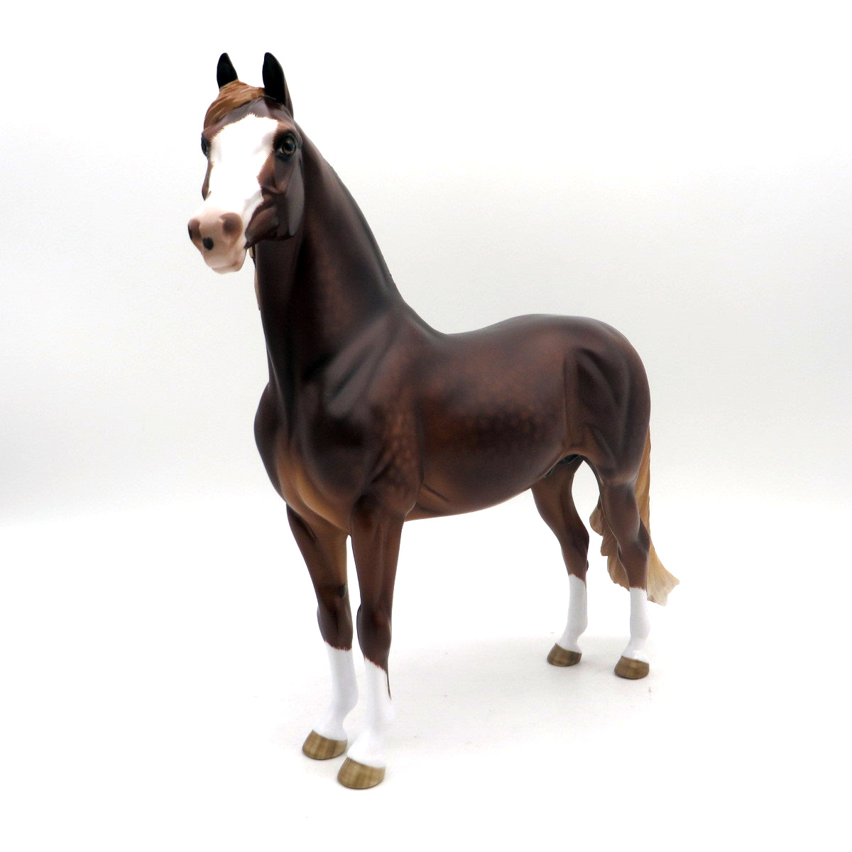 The Thrill of it All-OOAK Appaloosa Mustang  Dapple Chestnut Morgan Painted by Sheryl Leisure 7/11/22