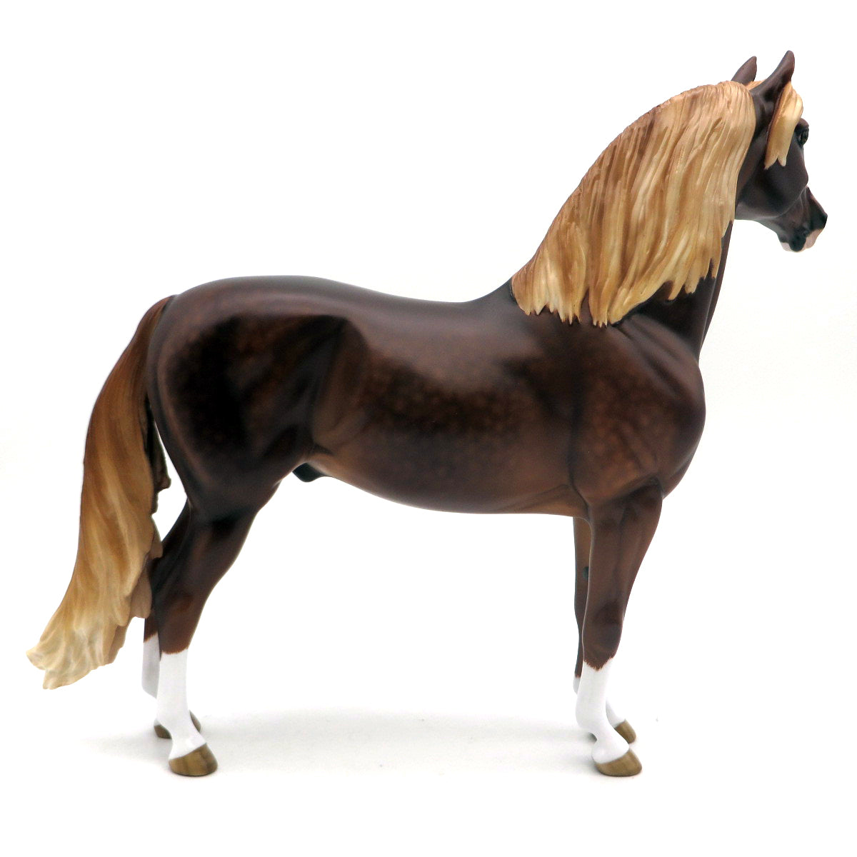 The Thrill of it All-OOAK Appaloosa Mustang  Dapple Chestnut Morgan Painted by Sheryl Leisure 7/11/22