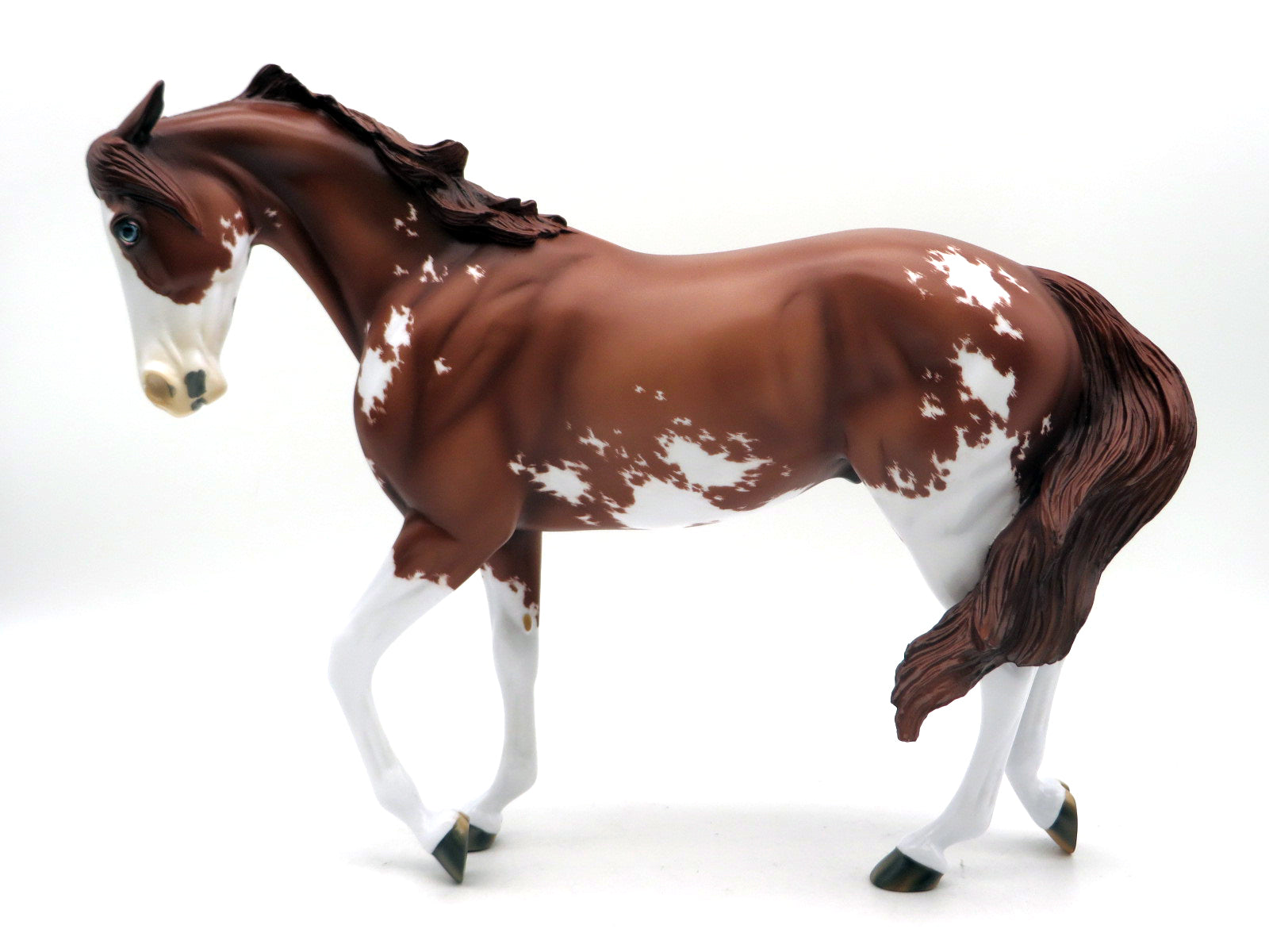 Sobek-OOAK Chestnut Pinto Thoroughbred EQ 22