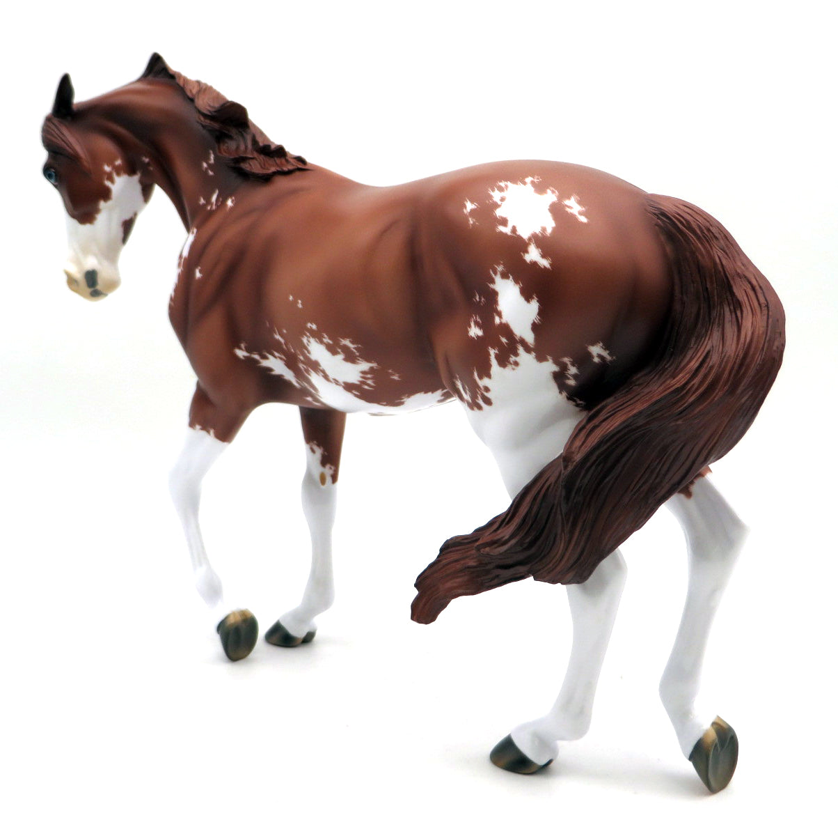 Sobek-OOAK Chestnut Pinto Thoroughbred EQ 22