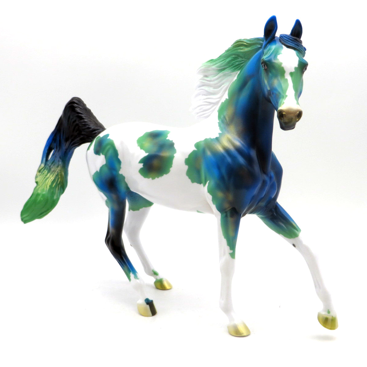 Calypso-OOAK Chrysocolla Arabian Mare  painted by Ellen Robbins EQ 22