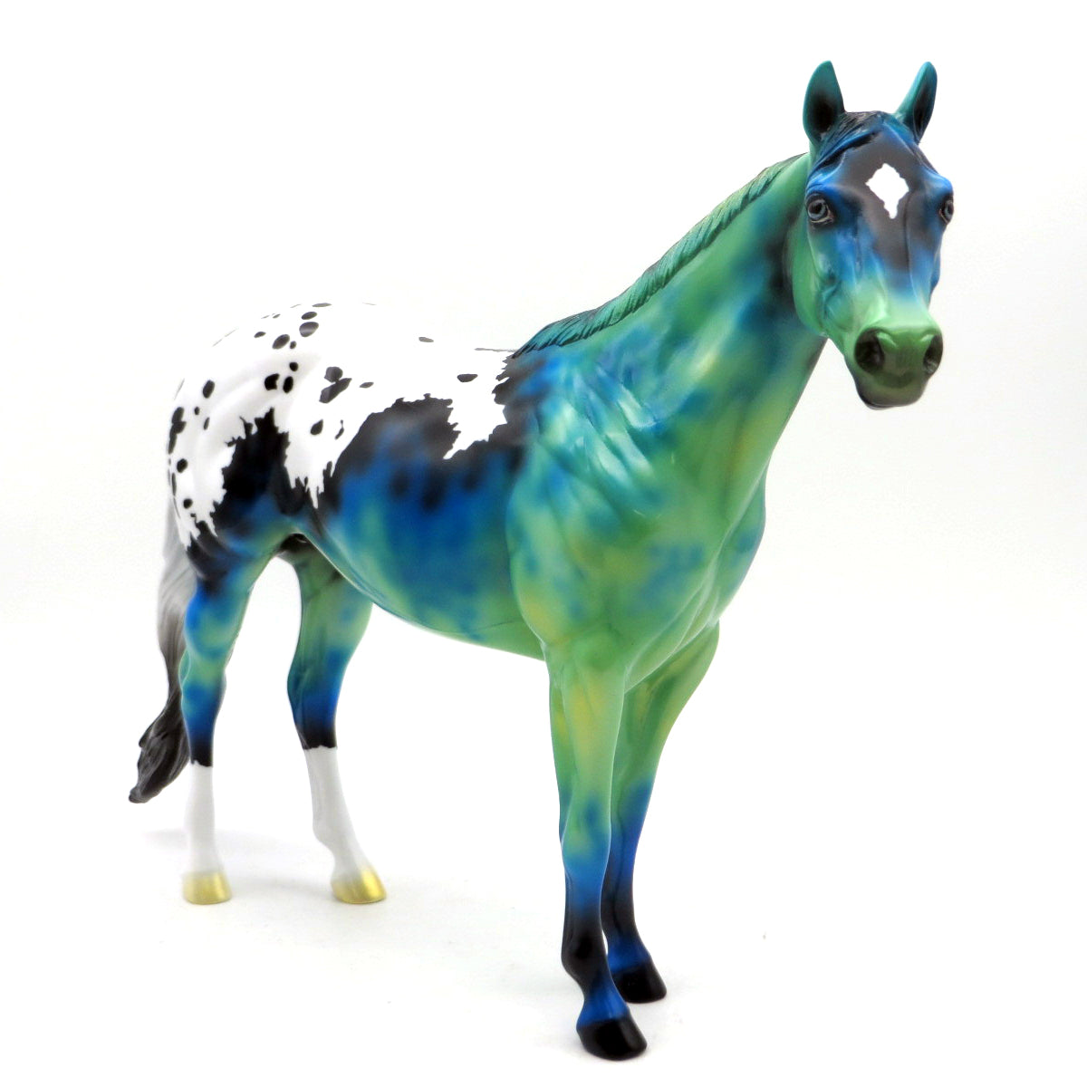 Nautilus-OOAK Chrysocolla ISH painted by Ellen Robbins EQ 22