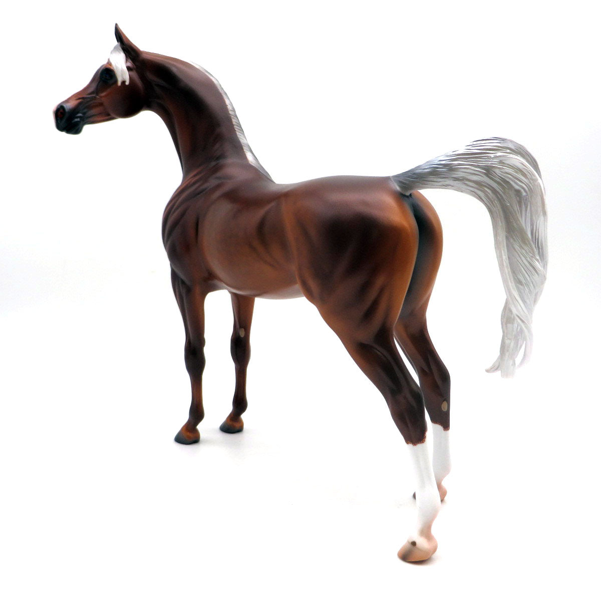 Milton-OOAK Liver Chestnut Arabian Painted by Caroline Boydston 8/8/22