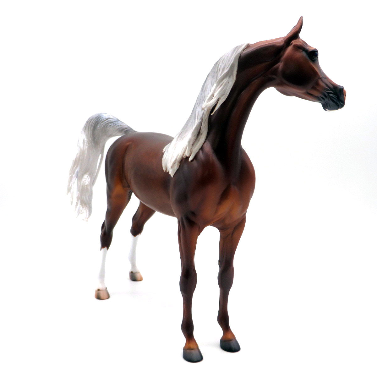 Milton-OOAK Liver Chestnut Arabian Painted by Caroline Boydston 8/8/22