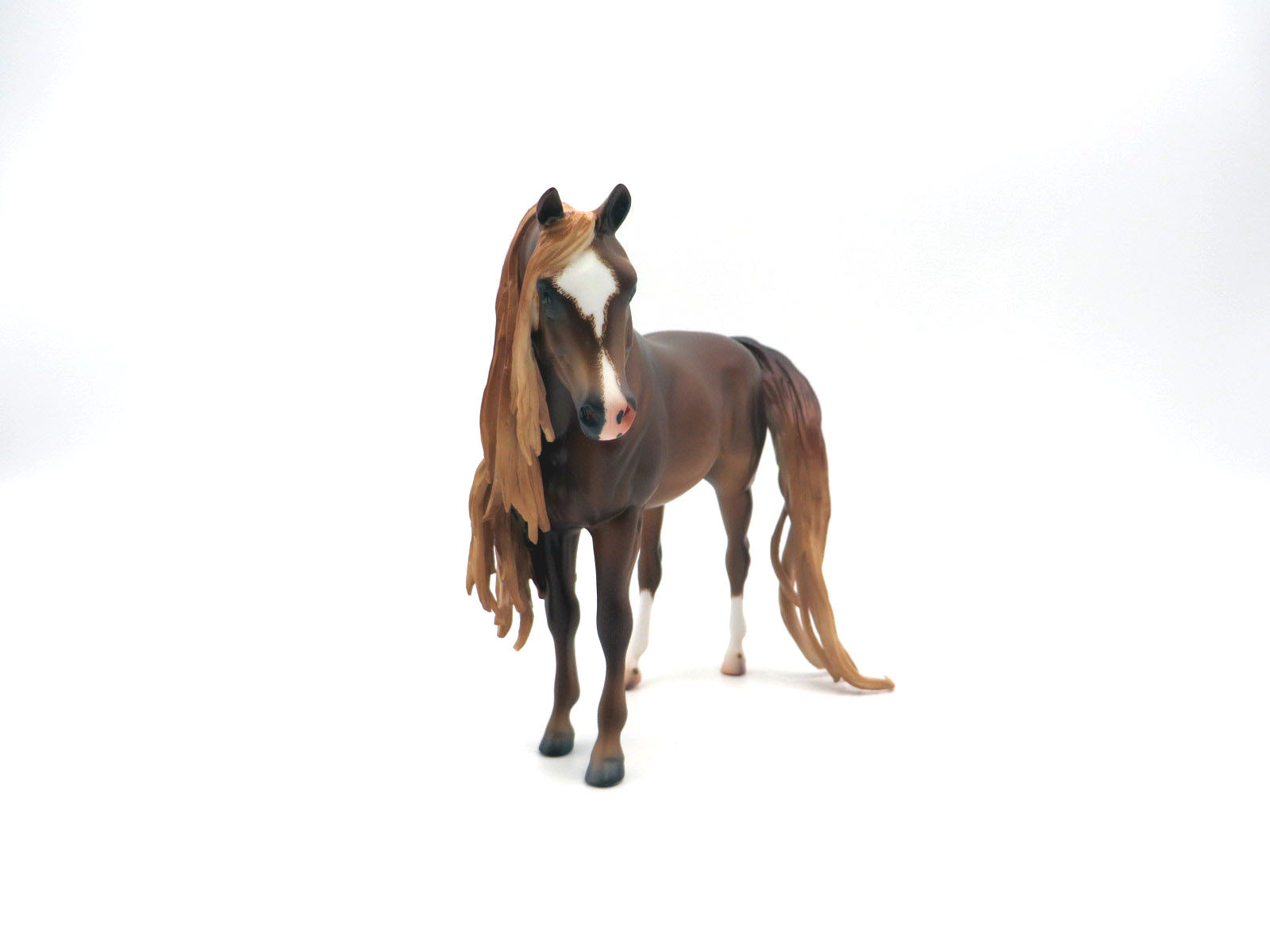 Leicestar-OOAK Dapple Chestnut Arabian Mare Draft By Caroline Boydston 8/15/22