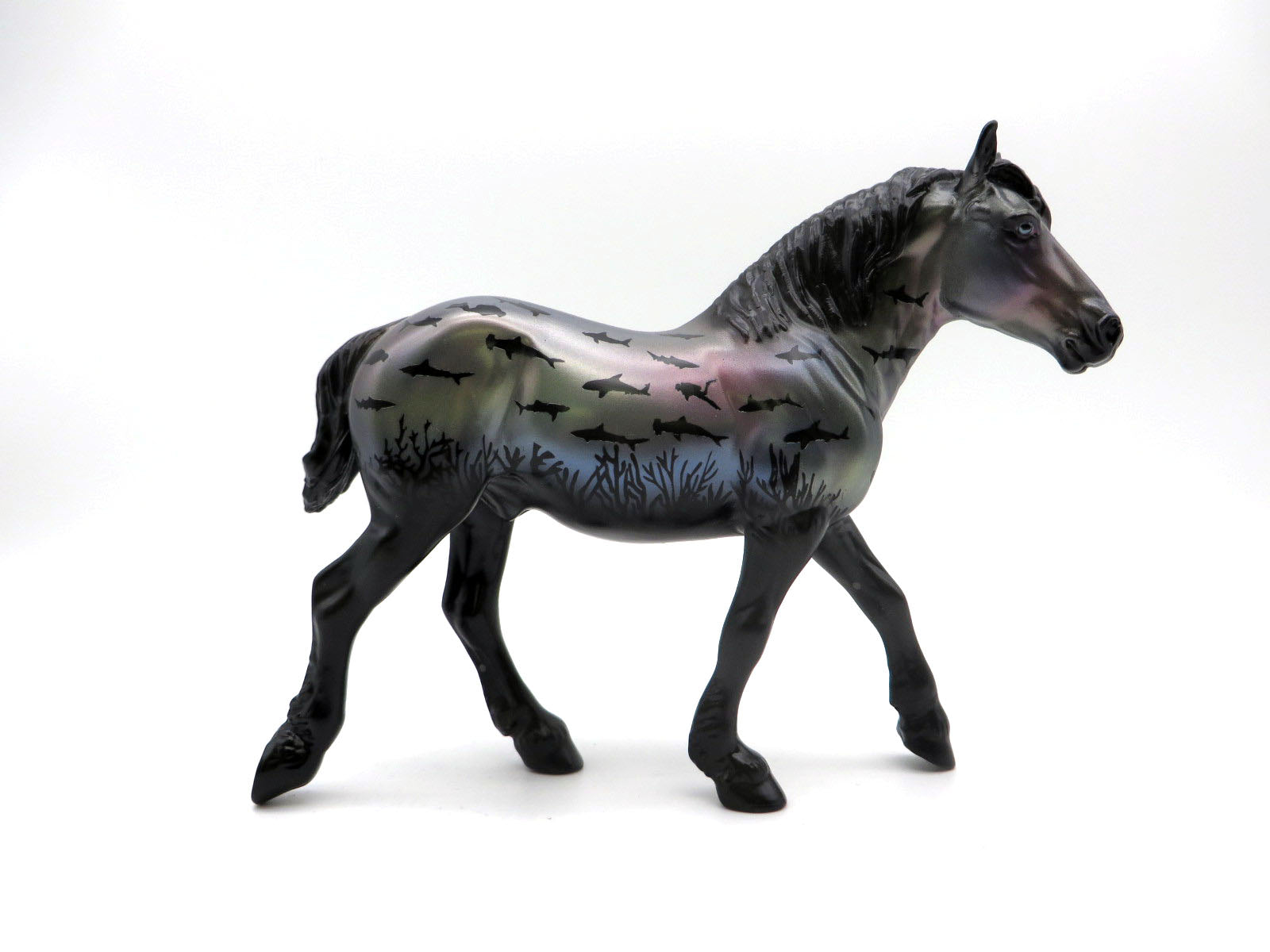 Sharko-OOAK Deco Pebbles Draft Shark Week 22