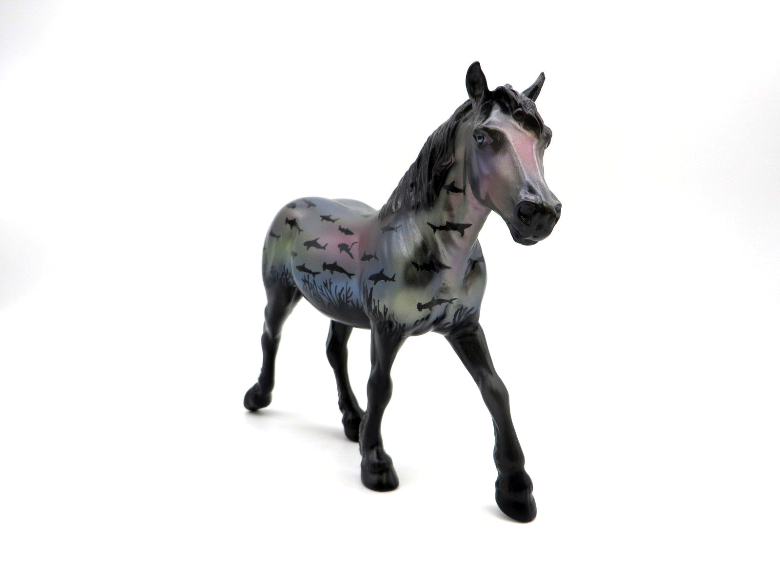 Sharko-OOAK Deco Pebbles Draft Shark Week 22