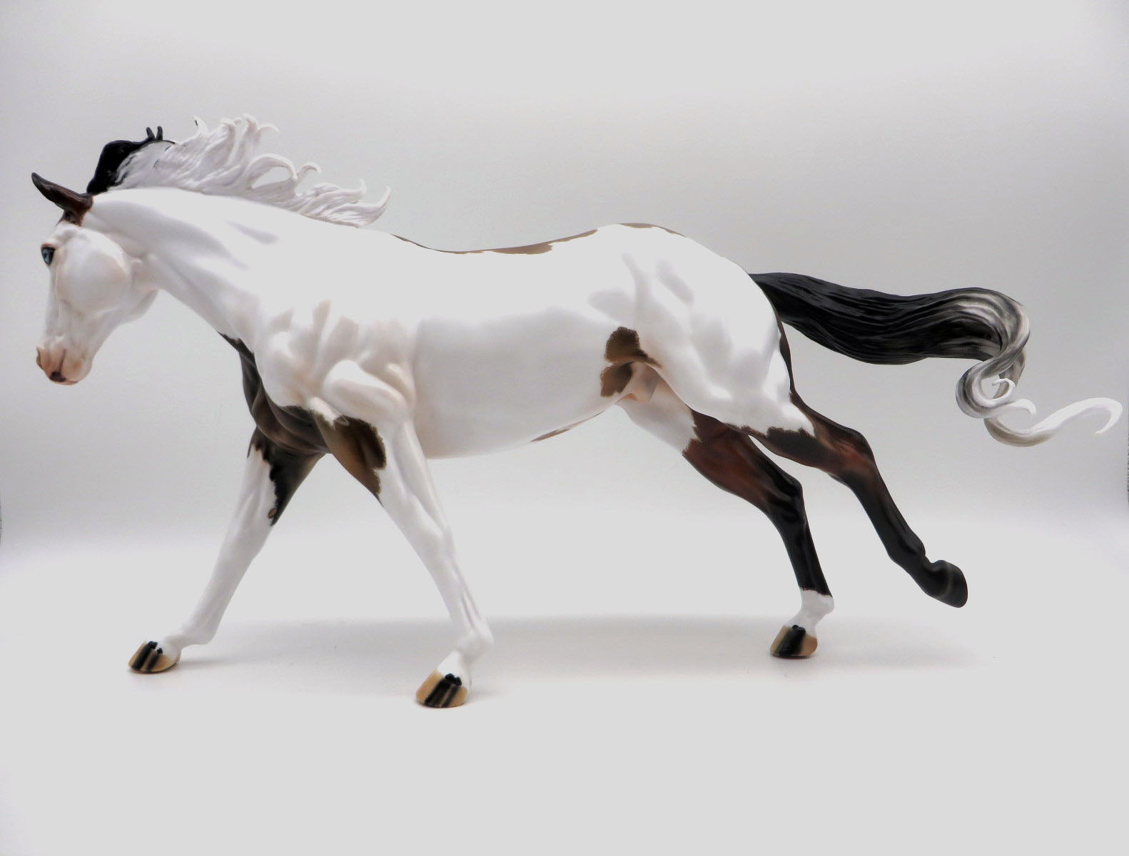 PASSING OF A HERO-Running Stock Horse Paint By Julie Keim AOTH 22