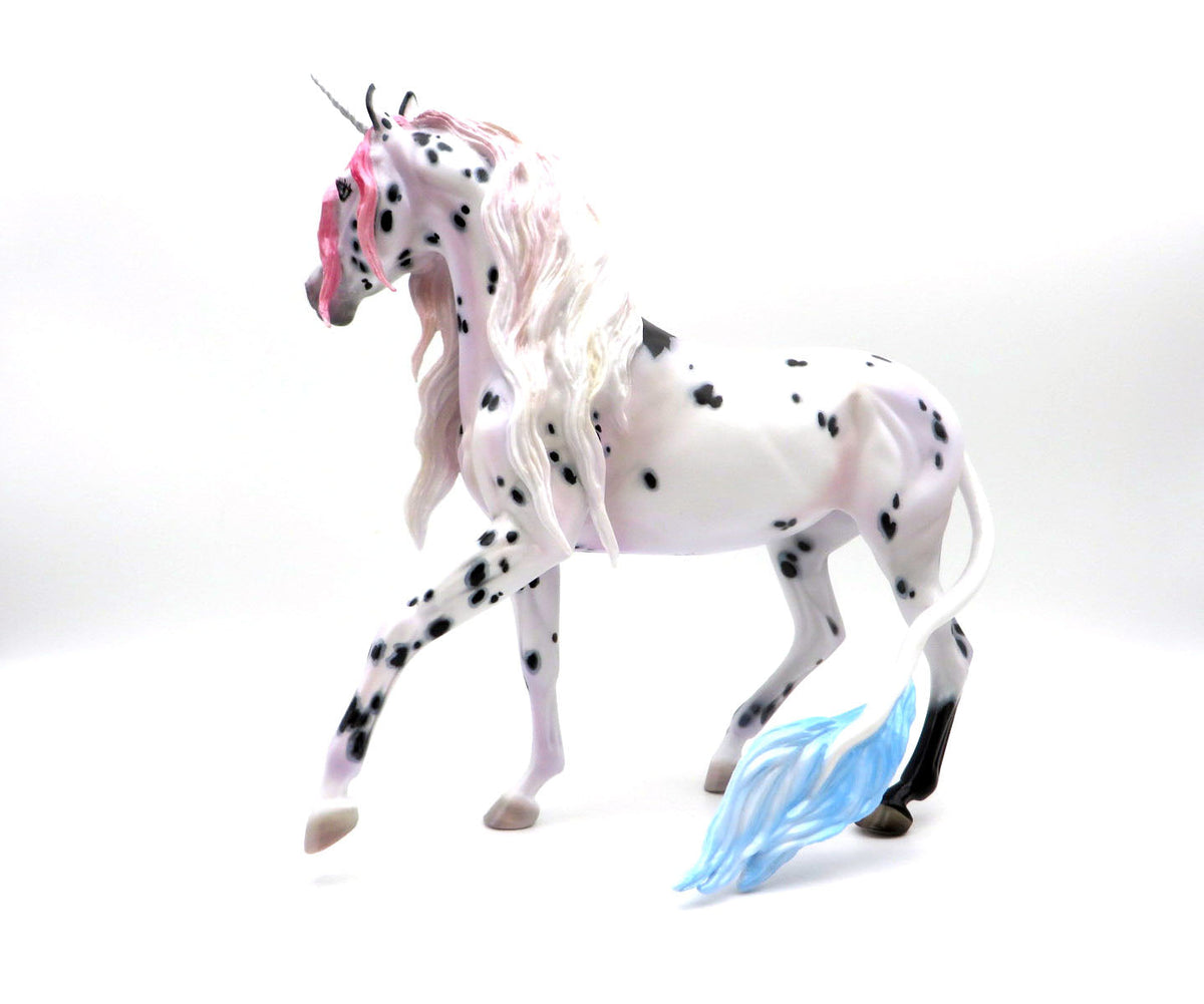The Spotted Unicorn-OOAK Spotted Arabian Mare By Julie Keim  AOTH 22