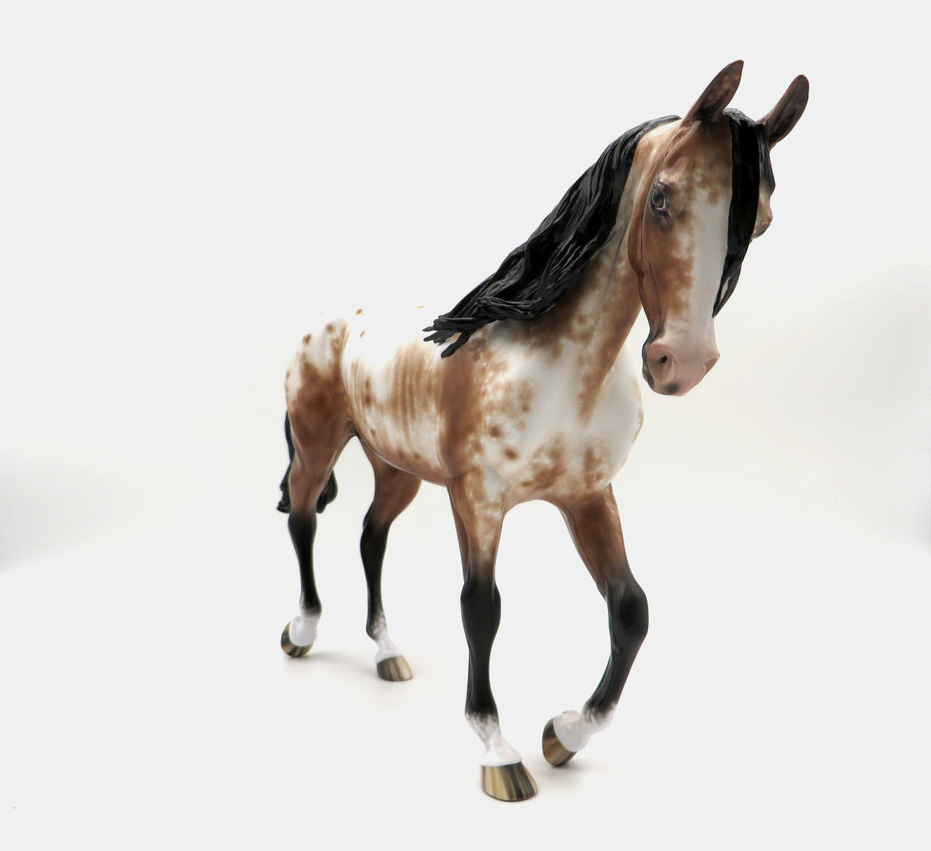 Foolin Yourself-OOAK Bay Appaloosa Thoroughbred By Sheryl Leisure 9/2